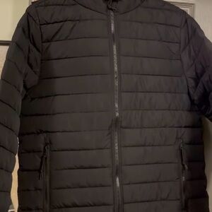 Aeropostale Men's Black Puffer Jacket